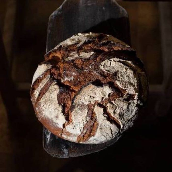 Pain pur seigle bio au levain de seigle - format miche