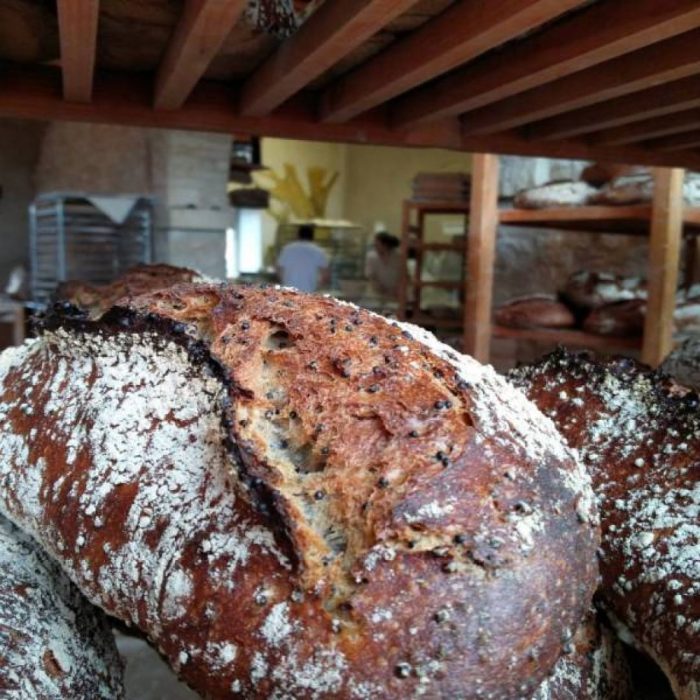 Pain de blé aux graines de colza et Luzerne bio au levain - format lune – Image 2