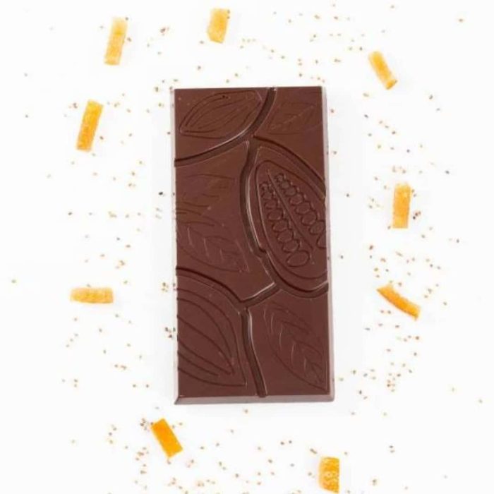 Tablette de chocolat Noir bio Trèfles et Orange
