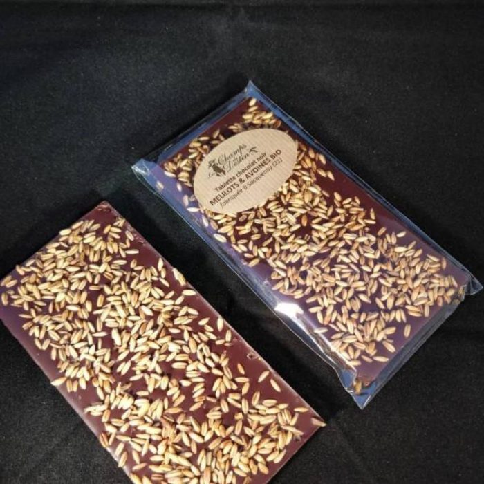 Tablette de chocolat Noir bio Mélilot et Avoine – Image 2