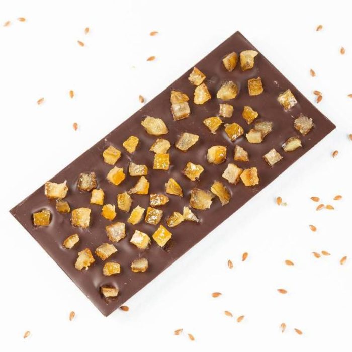 Tablette de chocolat Noir bio Lin et Citron