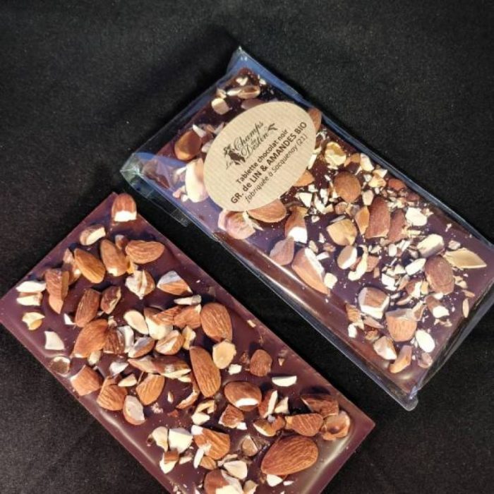 Tablette de chocolat Noir bio Lin et Amande – Image 2