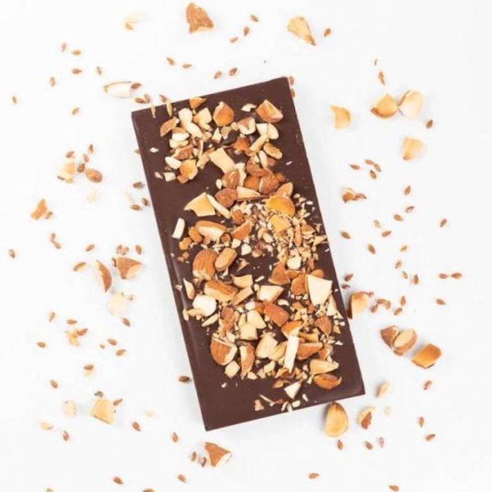 Tablette de chocolat Noir bio Lin et Amande