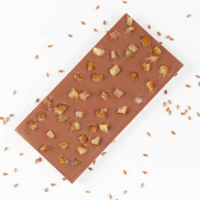 Tablette de chocolat Lait bio Lin et Citron