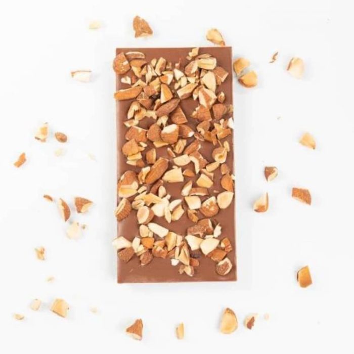 Tablette de chocolat Lait bio Lin et Amande