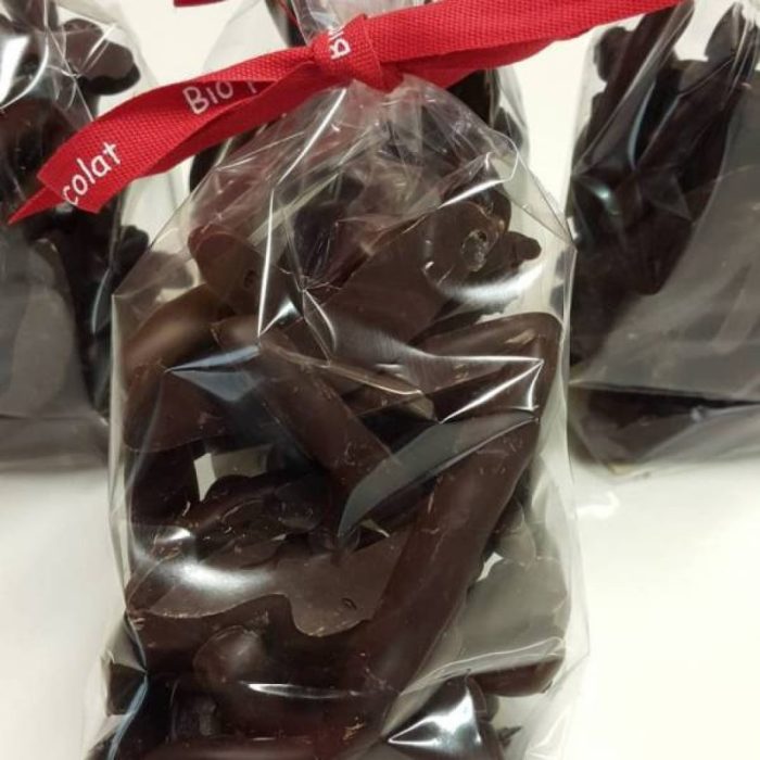 Bâtonnets d'oranges confites revêtus de chocolat noir bio - 100 g – Image 2