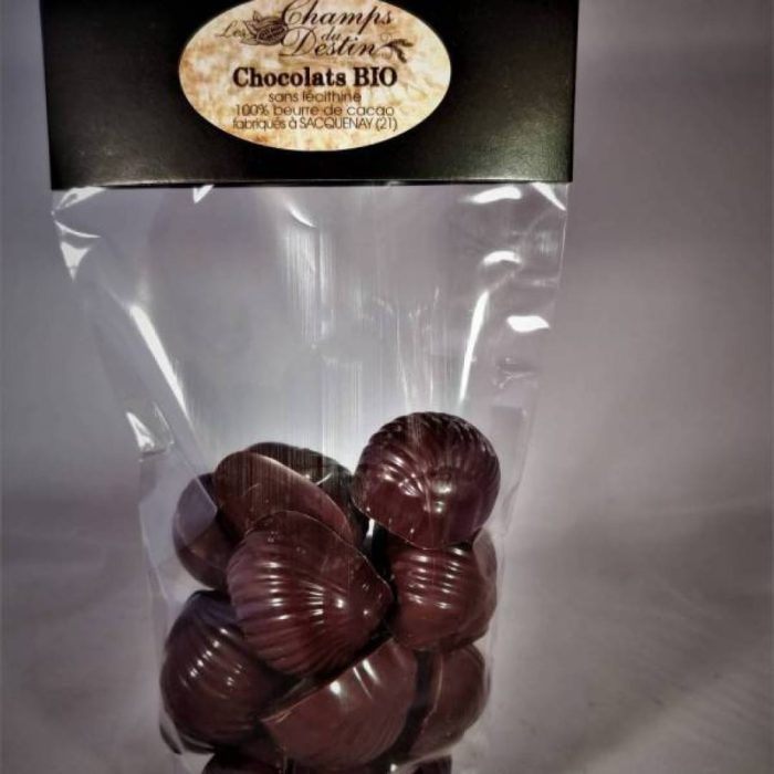 Escargots pralinés, mélange de Noir et Lait bio - 120 g – Image 2